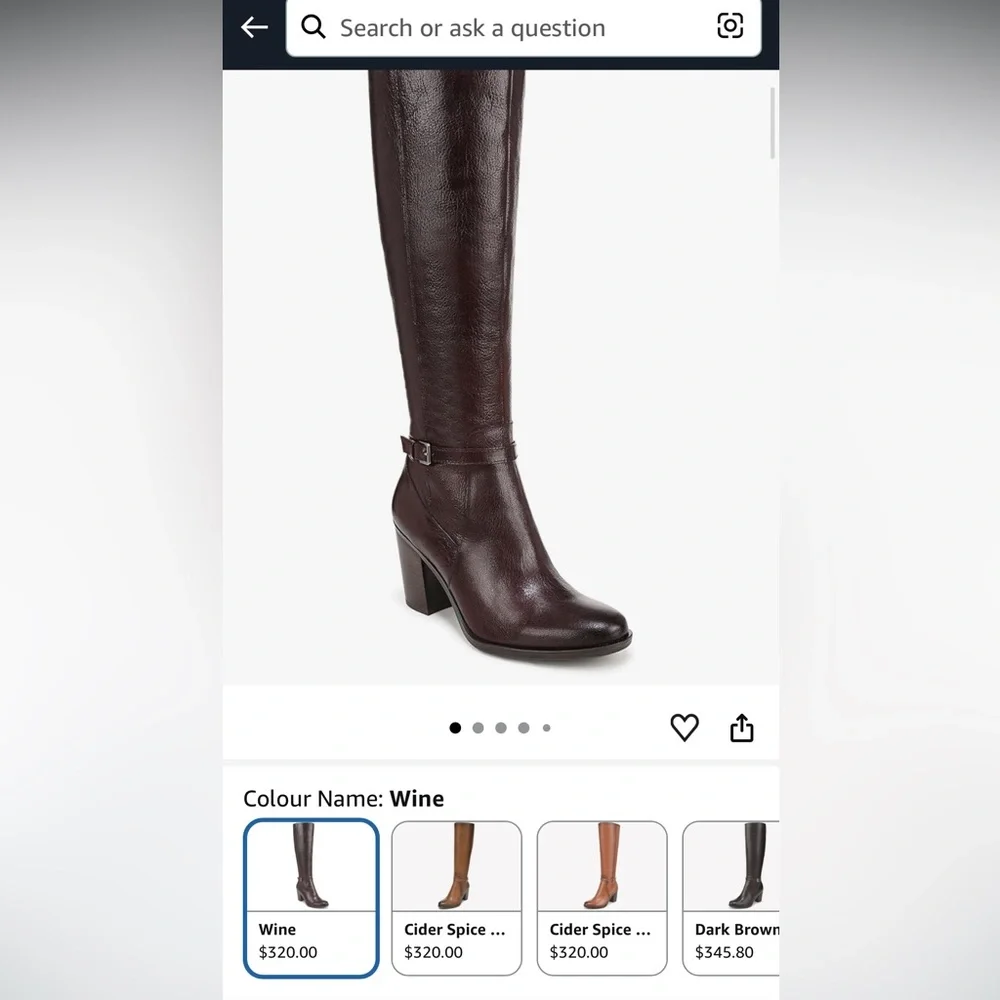 New Naturalizer Women's Leather Boots in Wine Color- Size 6- New without box - Picture 10 of 11